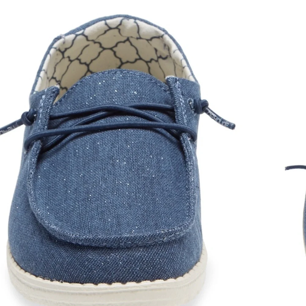 Hey Dude Kids Blue Moccasins